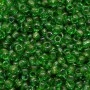 8/0 Trans Med Green Seed Beads