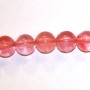 Synthetic Cherry Quartz 8mm Round