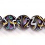 Black Fancy Lamp Trade Bead