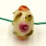 Ivory Flower Lamp Bead