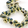Boro Teardrop Golden Blue