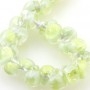 Boro Teardrop Honey Dew Green Glitter