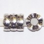Interlocking pewter Spacer Beads