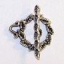 Pewter Wreath Toggle