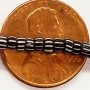 Old Black Striped Seed Beads