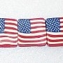 Square American Flag Bead