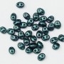 Twin Bead Midnight Teal Pearl