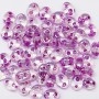 Twin Bead Crystal Lilac Lined