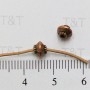 Copper Bicone beads
