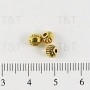 Gold tone Bali style bead
