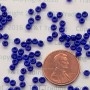 Size 8/0 Navy Blue Seed Beads