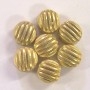 Gold Waffle Bead