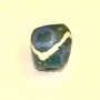 Teal V eye bead