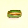 Oval Green Stripe